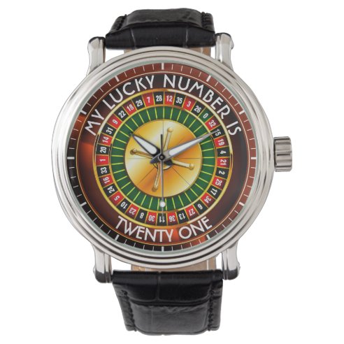 Exclusive Casino Roulette Watch – Personalize with Your Lucky Number!